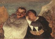 Honore Daumier Crispin and Scapin Spain oil painting artist